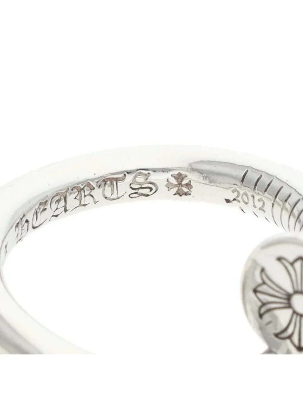 Chrome Hearts Nail Flat Silver Ring